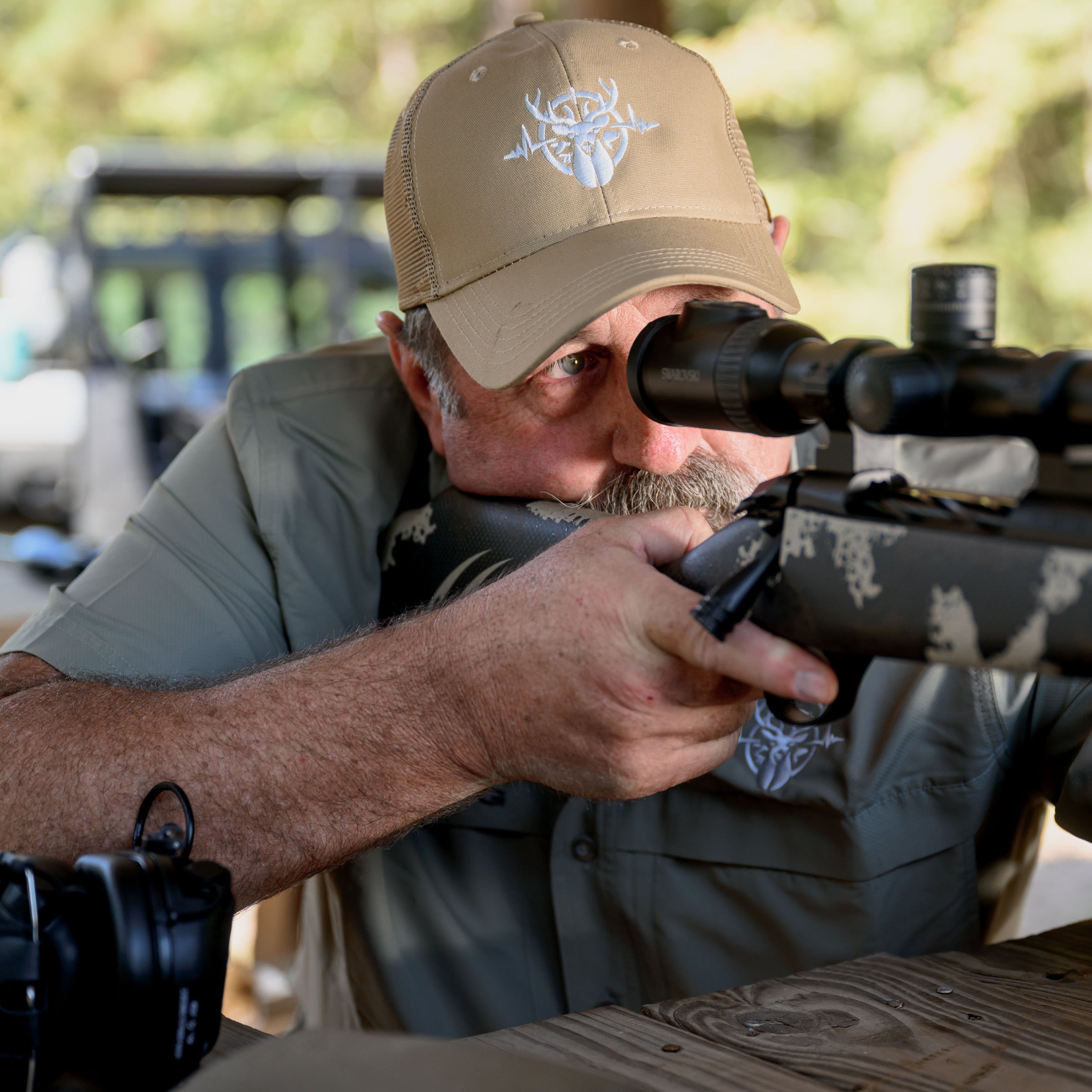 Heartbeat of a Hunter Short Sleeve Men's MicroFiber Shirt - Mesquite