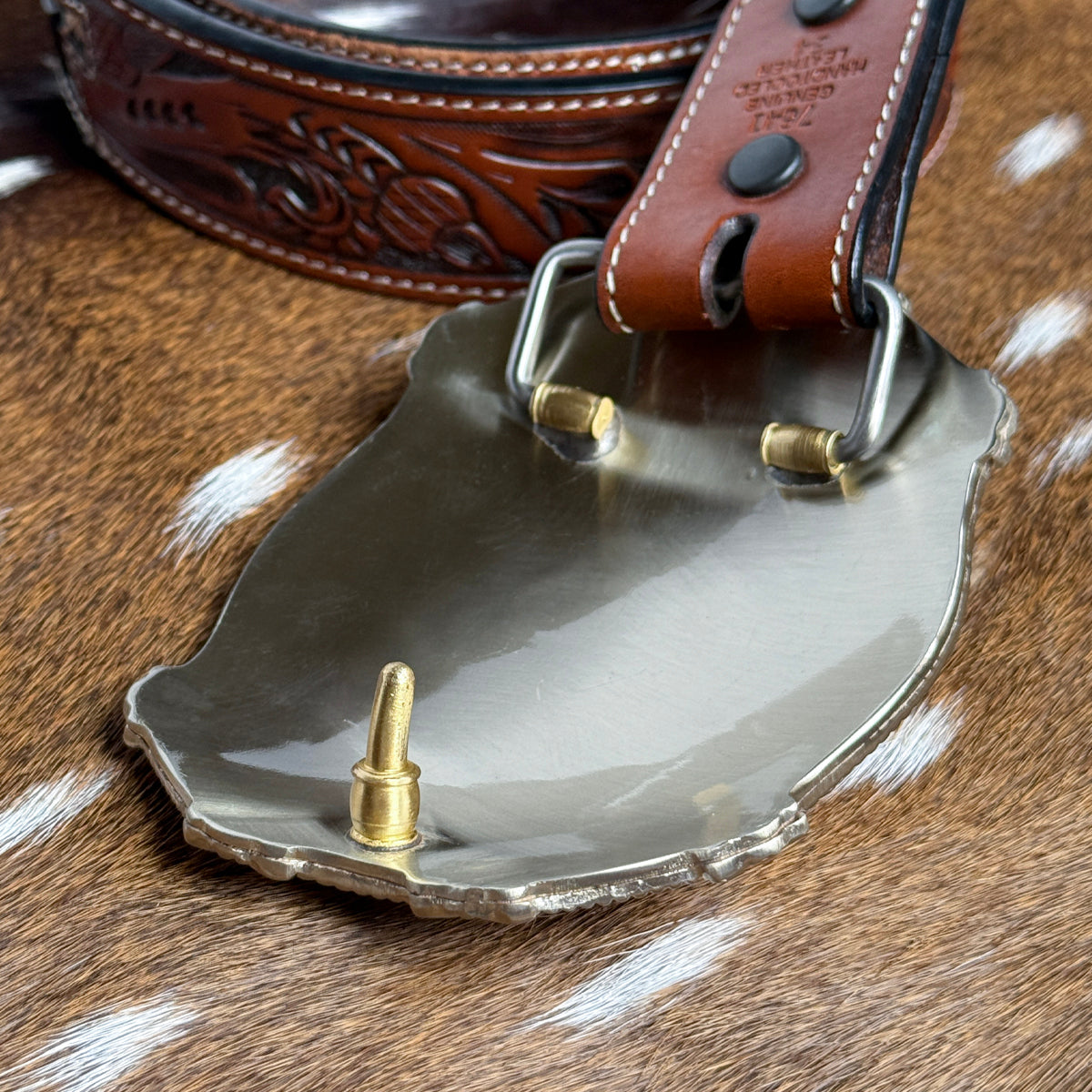 Heartbeat of a Hunter Western Black Trim Belt Buckle