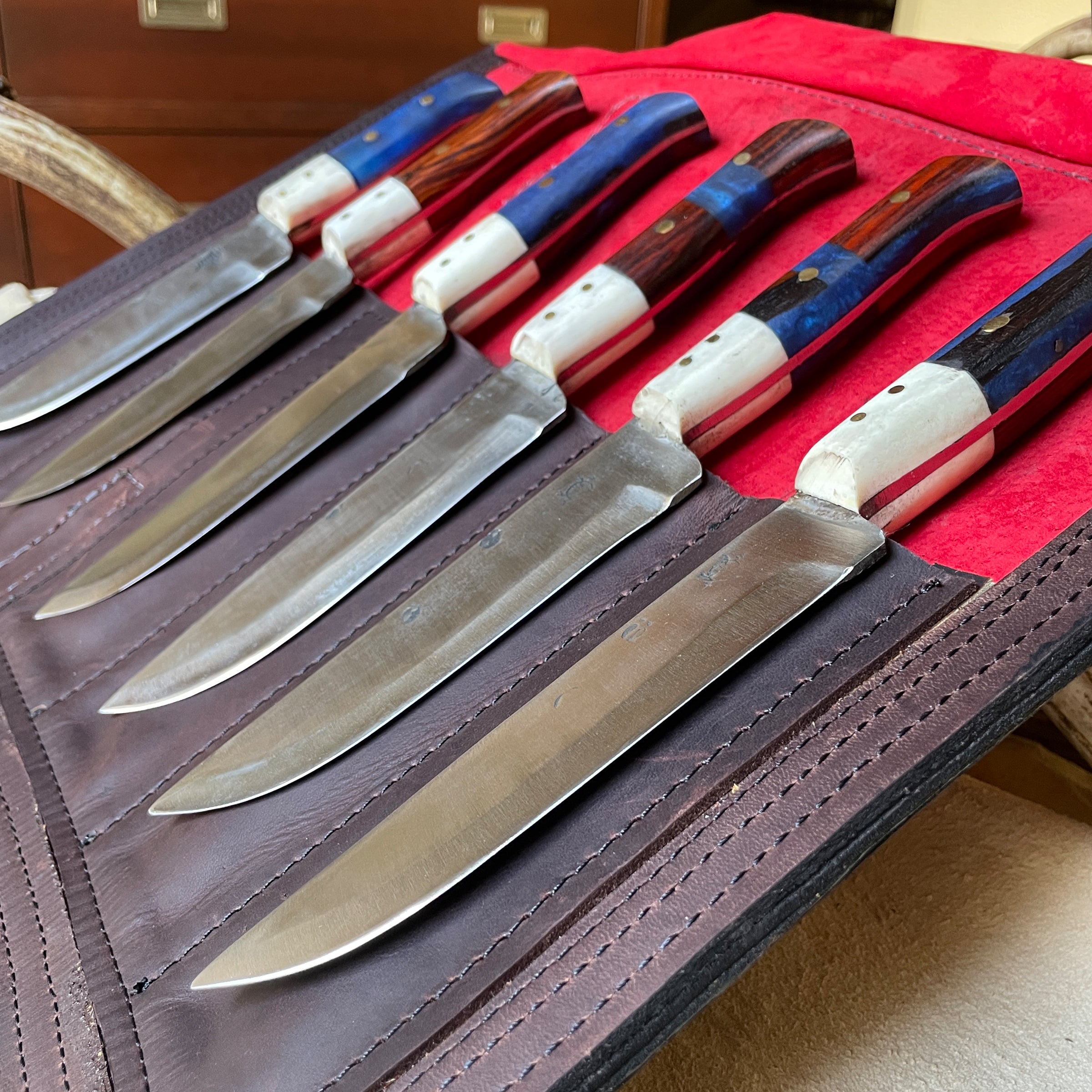 Heartbeat of a Hunter "The Wranglers" Steak Knives – Elevate Your Dining Experience in the Wild