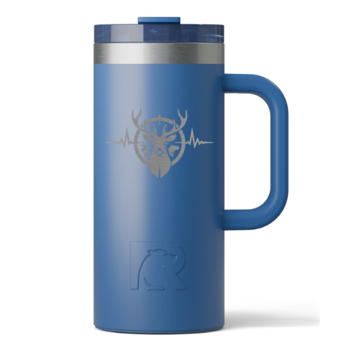 Heartbeat of a Hunter 16oz. Road Trip Travel Mug - Pond
