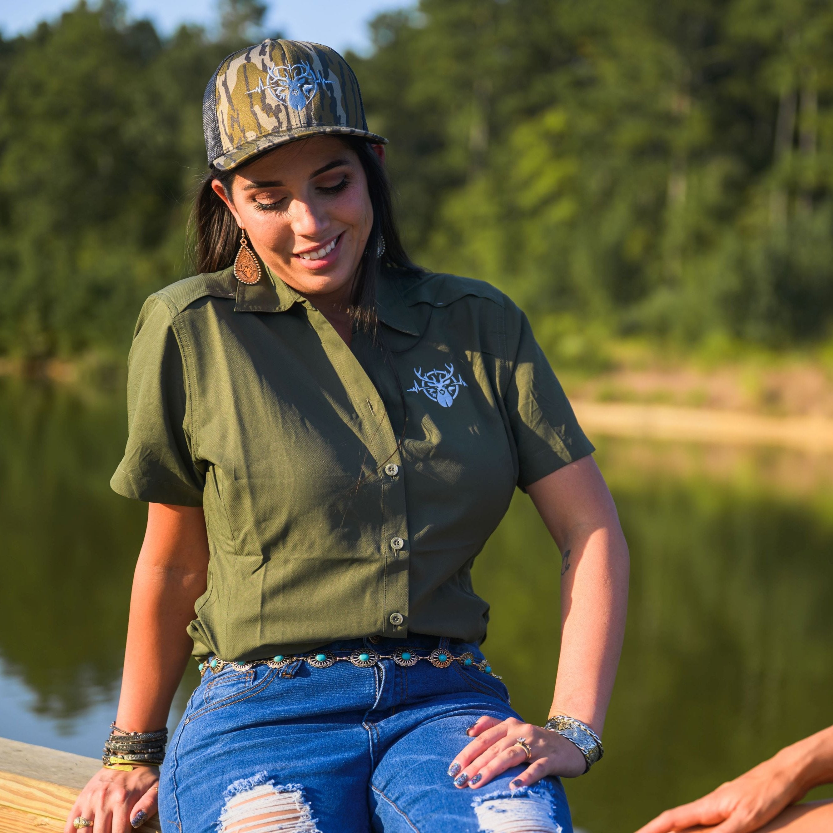 Heartbeat of a Hunter Camo Cap – Embrace the Outdoors in Style