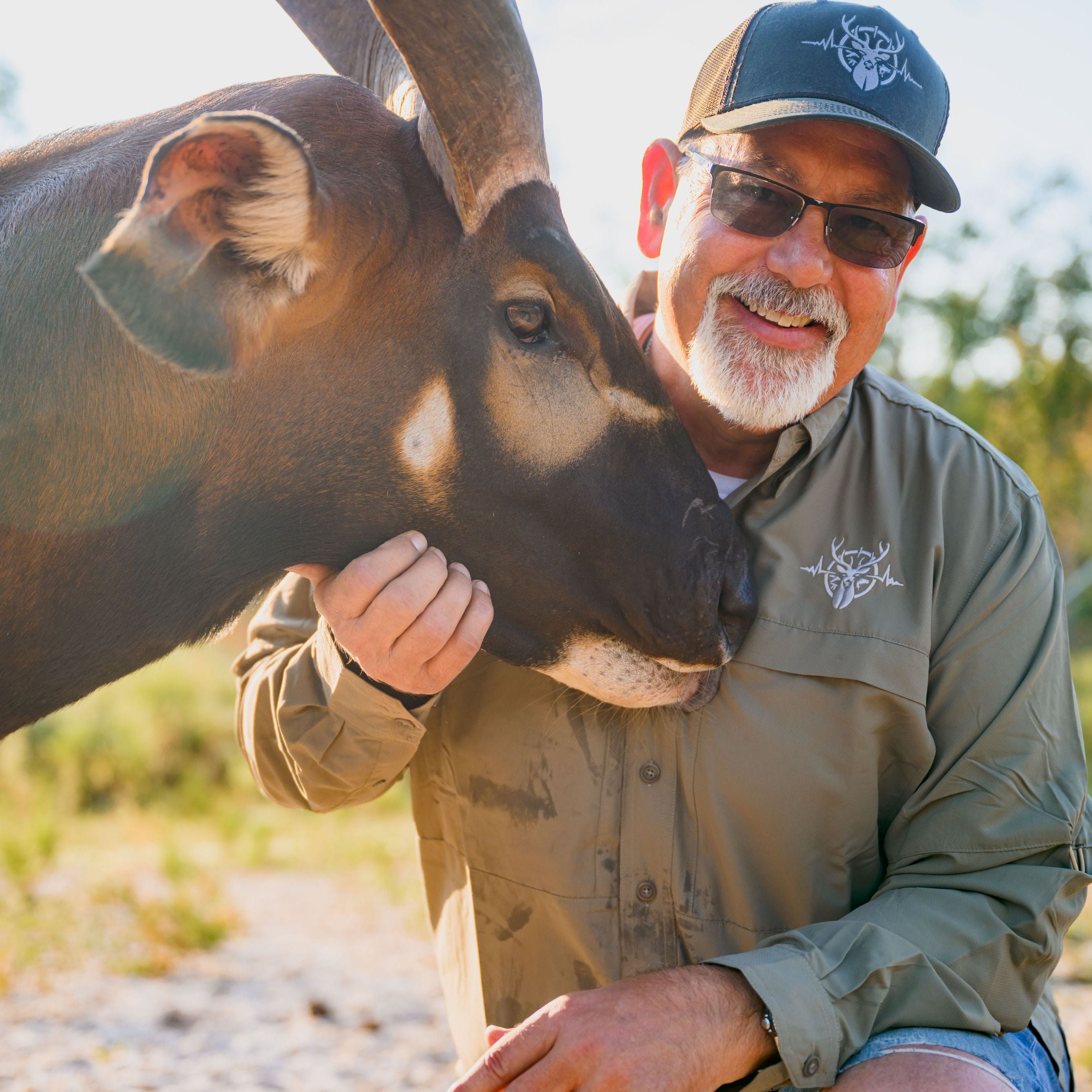 Heartbeat of a Hunter Long Sleeve Men's MicroFiber Shirt - Mesquite